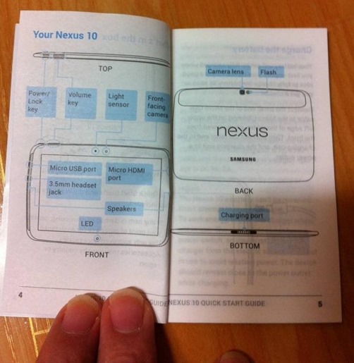 Nexus 10 Manual Leak