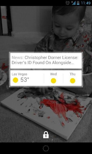Google Now Widget for Lockscreen