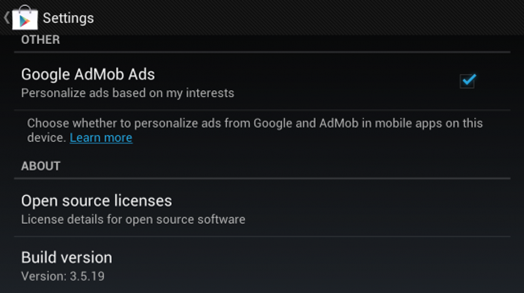 Google Play Store Update v3.5.19