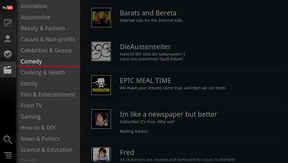 Google TV YouTube App Update
