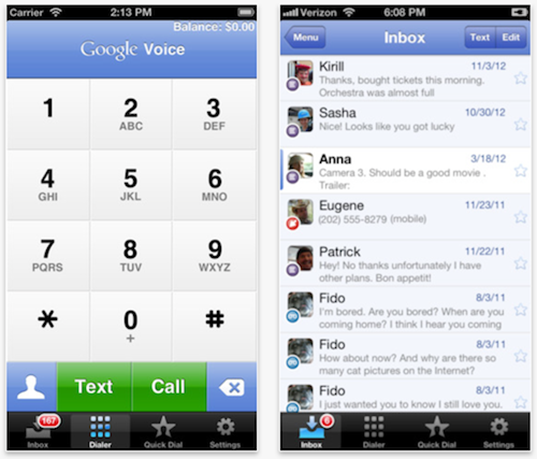 Google Voice for iPhone 5