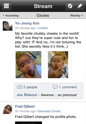 Google+ For iPhone App