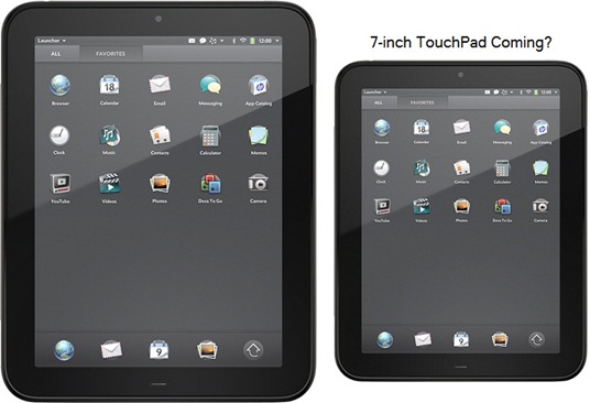 HP To Bring 7” TouchPad In August?