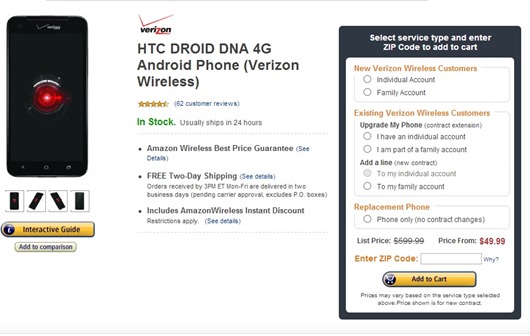 HTC-DROID-DNA-Amazon-Heavy-Price-Cut