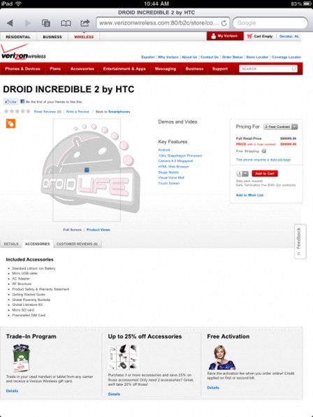 Verizon Droid Incredible 2 Leaked