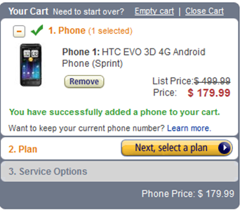 Sprint's HTC EVO 3D Now On Sale AT Amazon