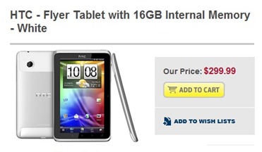 HTC Flyer's Heavy Price Cut At Best Buy