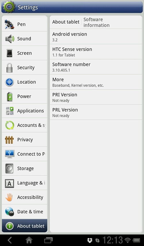 HTC Flyer’s First Honeycomb Screenshots