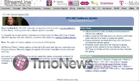 T-Mobile's HTC HD7 To Get 'NoDo' Update
