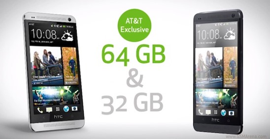 64GB HTC One from AT&T