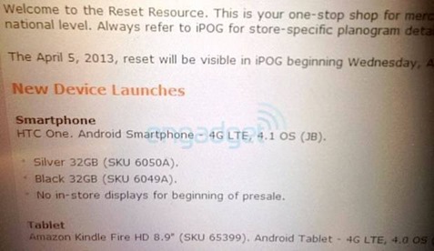 AT&T HTC One Pre-Order from April 5th