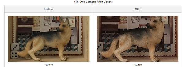 HTC One Camera after update