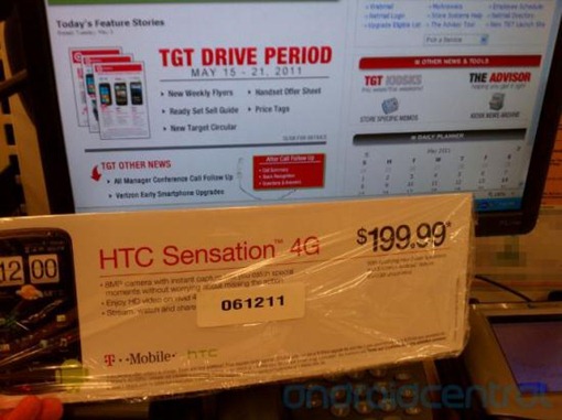 HTC Sensation 4G's Pricing At Target