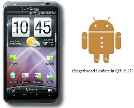 HTC Thunderbolt To Get Gingerbread Flavor Roll Out By October