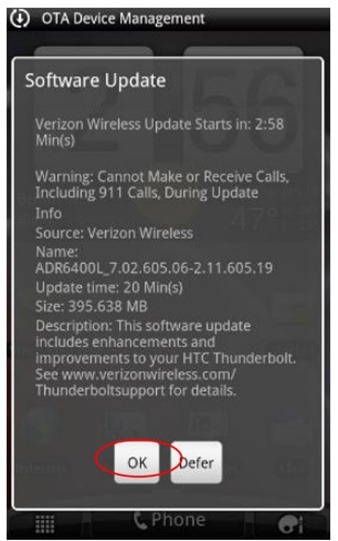 HTC Thunderbolt Android 4.0.4 ICS Update 7.02.605.06 