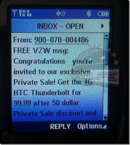 Verizon's Memorial Day Offer For HTC Thunderbolt