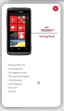HTC Trophy Coming Soon