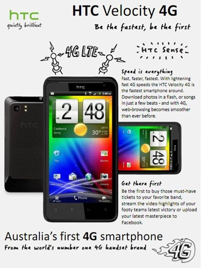 HTC Velocity 4G For Telstra