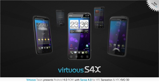 Virtuous S4X ROM For HTC Sensation, EVo 3D