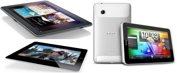 HTC flyer vs Samsung Galaxy tab vs iPad-2