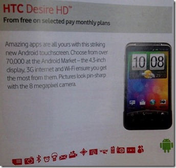 HTC Desire HD_Vodafone UK