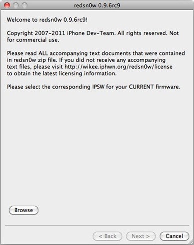 redsn0w 0.9.6rc9 For iOS 4.3.1 Jailbreak