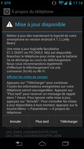 Jelly Bean update for the Motorola RAZR i arriving in France