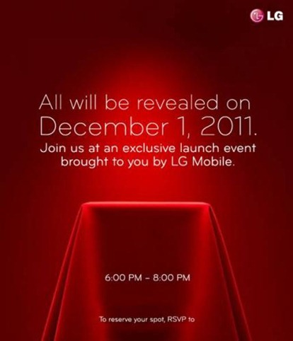 LG Event On December 1st