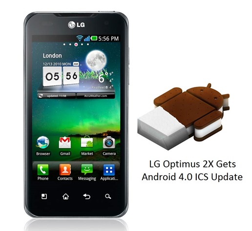 LG Optimus 2X P990 Android 4.0 ICS Update