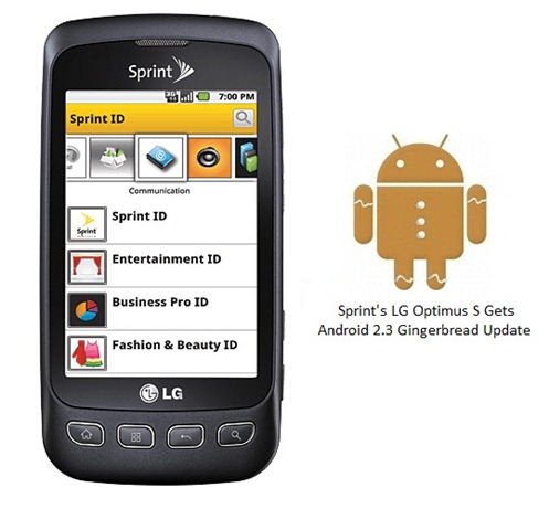 LG Optimus S Gets Gingerbread Update LS670ZVH