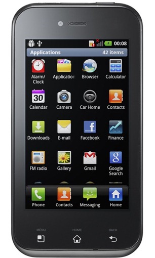 LG Optimus Sol Front