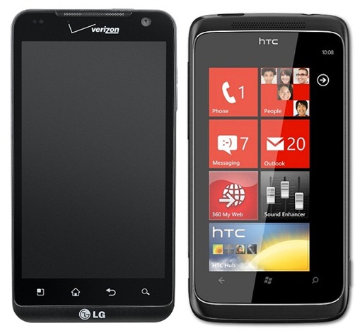 LG Revolution And HTC Trophy