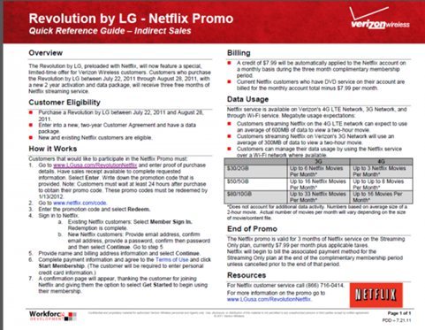 Netfilx Offer For LG Revolution