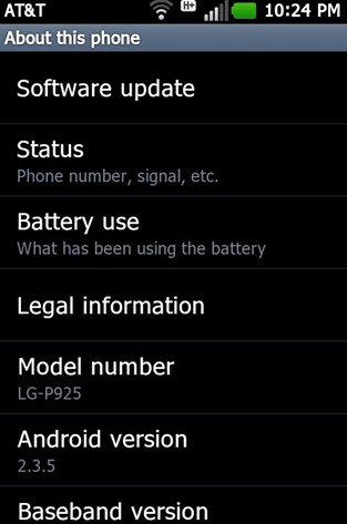 AT&T’s LG Thrill 4G Gets Android 2.3.5 Gingerbread Update