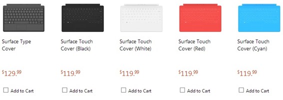 Surface Pro Covers Pricing