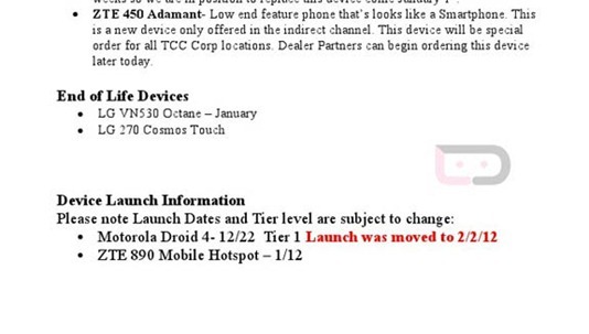 Motorola-Droid 4-Release-Date-Postponed