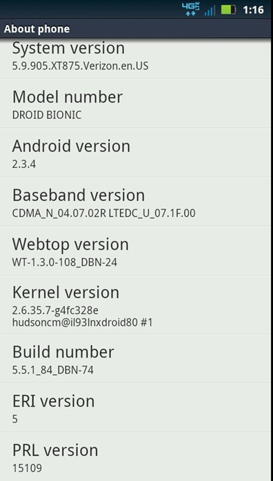 Motorola Droid Bionic Update Leak v5.9.905