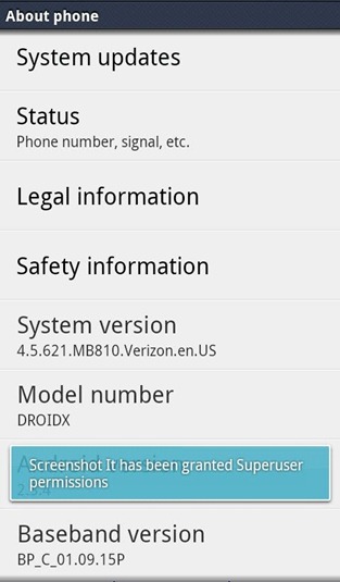 Motorola Droid X Update To 4.5.621