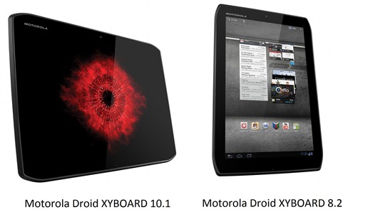 Motorola Droid XYBOARD10.1 and 8.2 Tablets