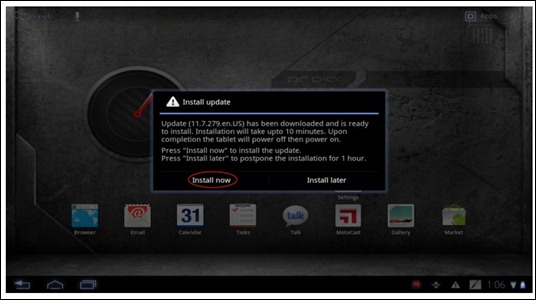 Droid XYBOARD 10.1 Software Update 11.7.279