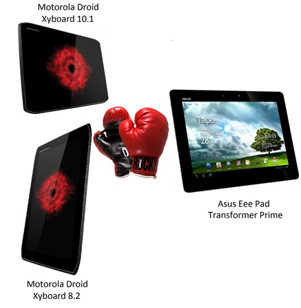 Motorola Droid Xyboard 10.1 Vs. Asus Transformer Prime Vs. Motorola Droid Xyboard 8.2