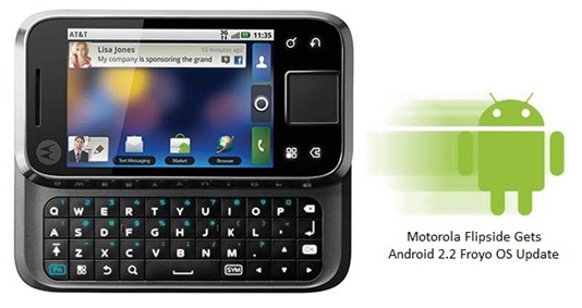 Motorola Flipside Gets Android 2.2 Froyo OS Update