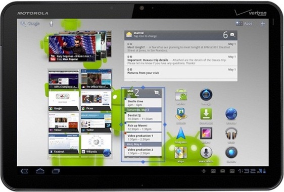 Android-3.1 Honeycomb Update For Motorola Xoom