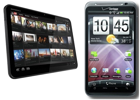 Motorola Xoom And HTC Thuderbolt release Dates