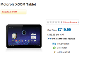 Motrola XOOM Preorder At Handtec