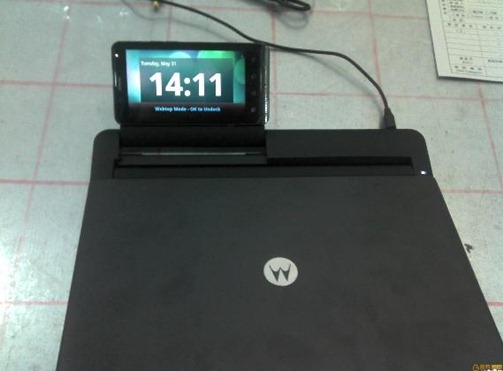 New Motorola Droid Bionic With Webdock Leaked Image