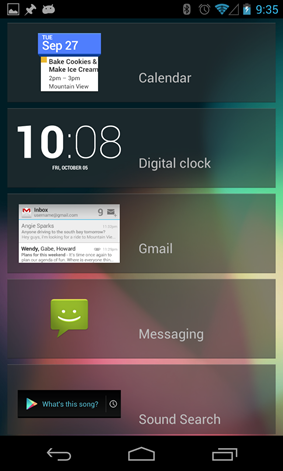 New Lockscreen Widgets for Nexus 4