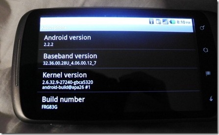 Android 2.2.2 FRG84G Update For Nexus One