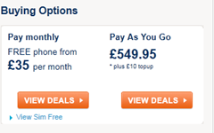 Nexus S for Pre order at Carphone Warehouse