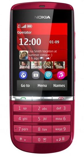 Nokia Asha 300 Red